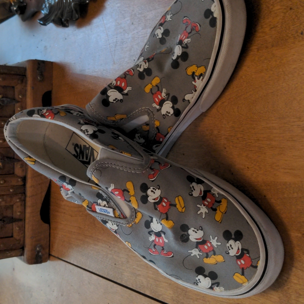 Vans Disney slip on mickey mouse shoes